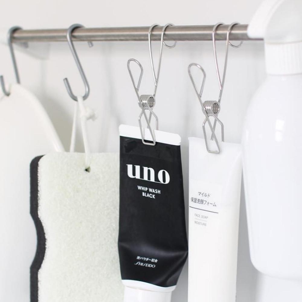 스텐 다용도 양말 속옷 빨래 집게 건조 4P