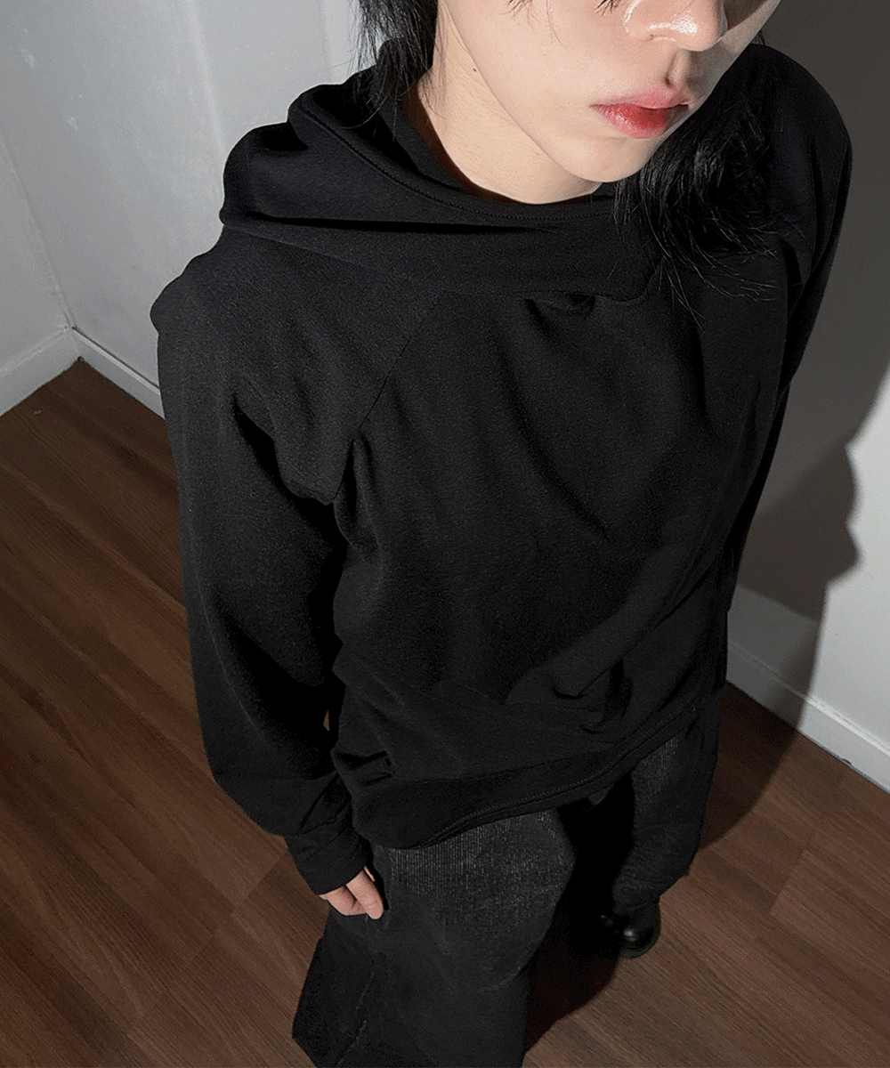 [UNISEX] 로건 기모 후드 레이어드 이너티 (3 Color)