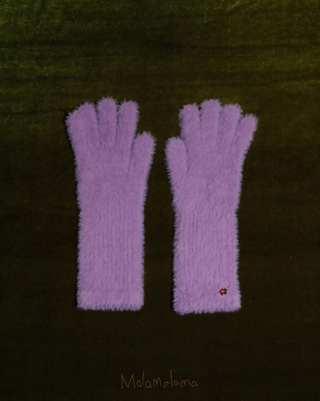 [Malamalama] Angora Gloves Basic - Baby Purple
