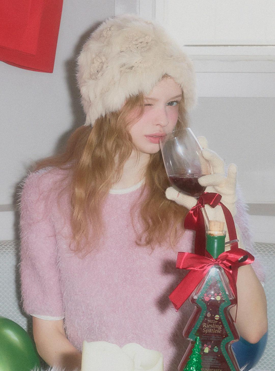 [온라인단독] 밀린 니트 크로쉐 버킷햇