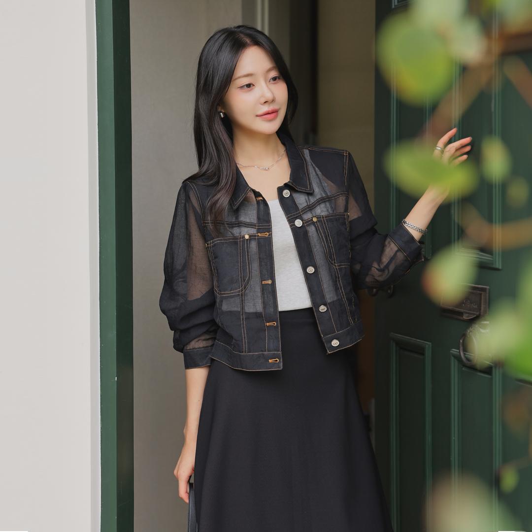 포밍스티치 여름 시스루자켓