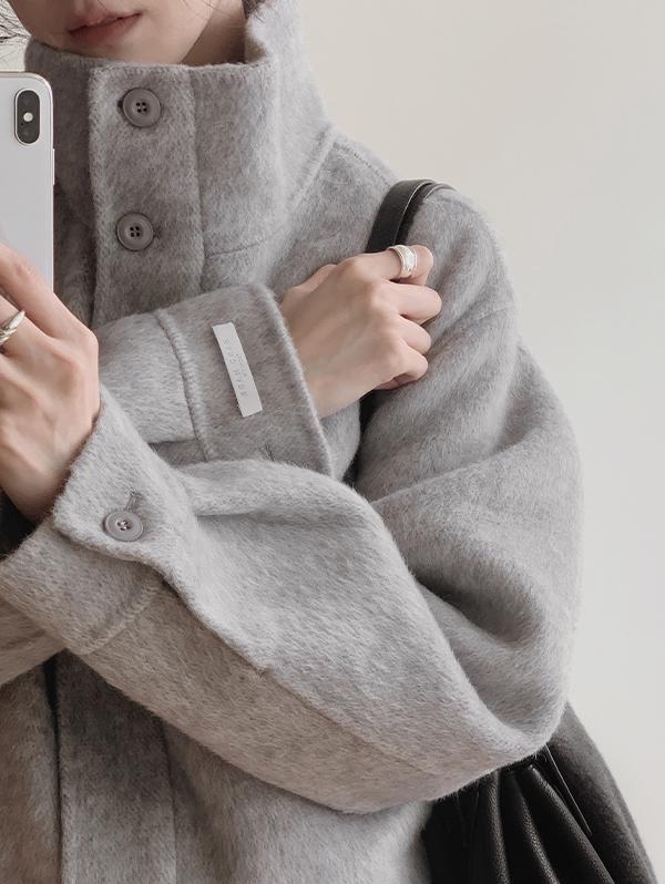 슬로우앤드 [무료배송] #SLOWMADE. 라스트 프리미엄 울실크 핸드메이드 코트 - 2 color