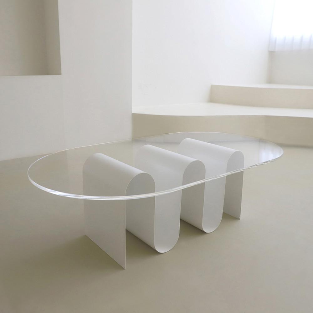 뉴 웨이브테이블 쇼파테이블 거실 좌식 아크릴테이블