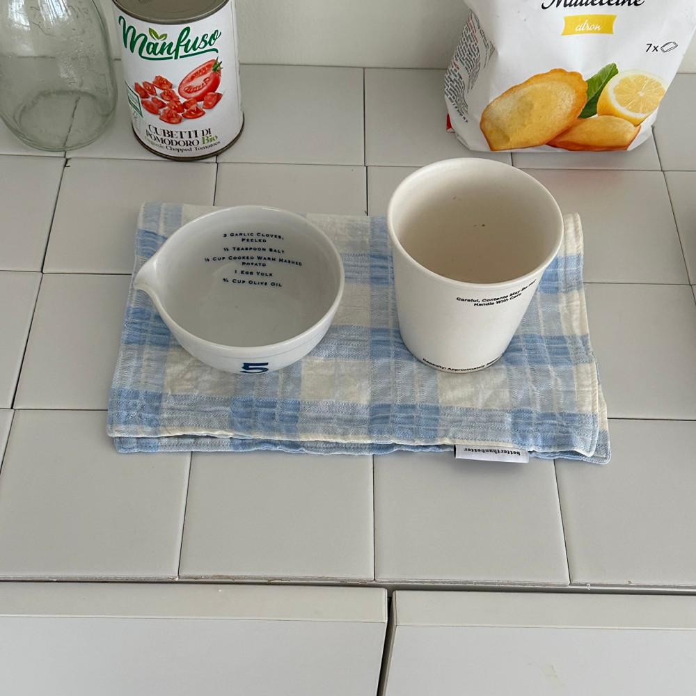 블루파우더 키친크로스 테이블매트 빈티지매트 빈티지소품