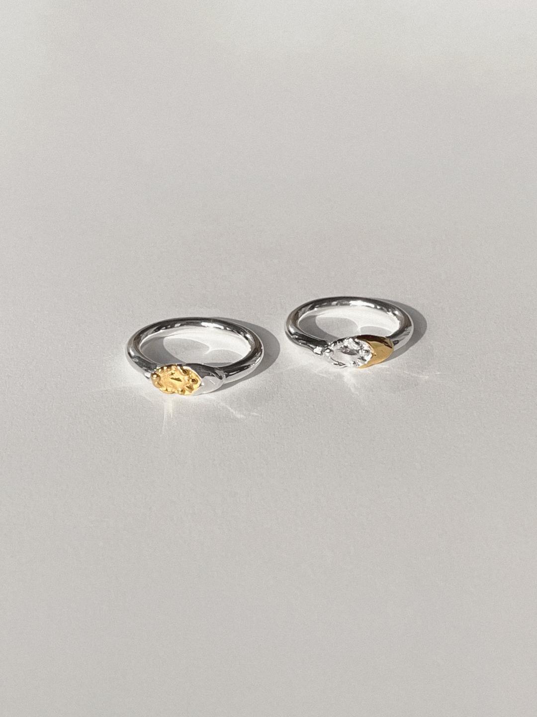Sun and moon ring