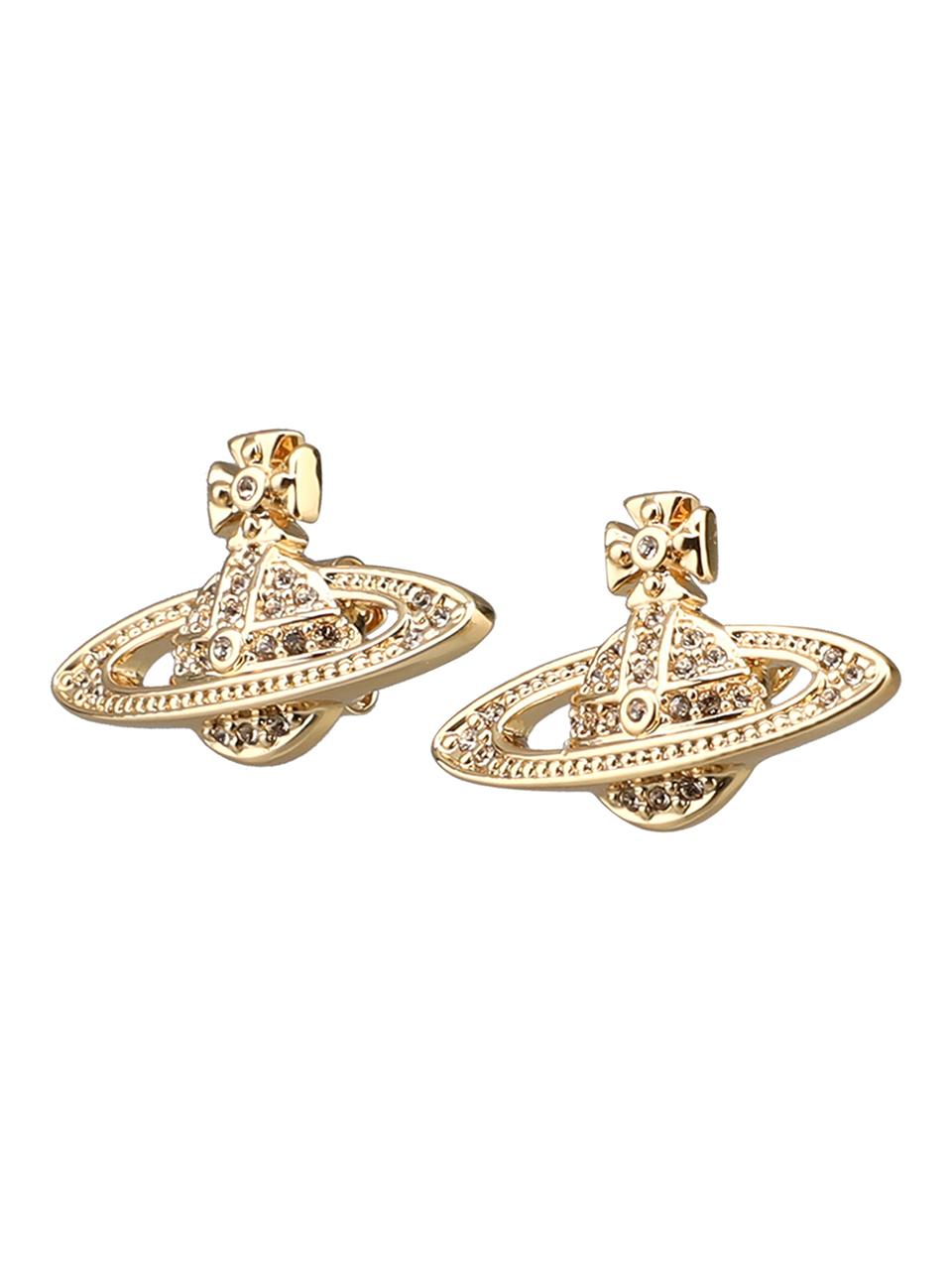 [비비안 웨스트우드]62020033 R121 미니 바스 릴리프 이어링 골드