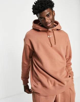 Nike Unisex Trend fleece oversized hoodie in brown | ASOS