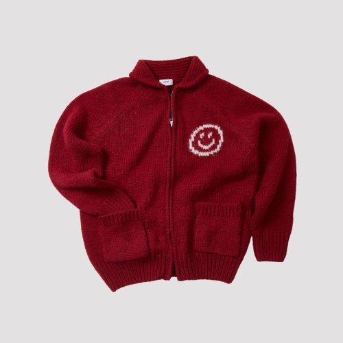 WOOL KNIT JUMPER WHATEVER RED