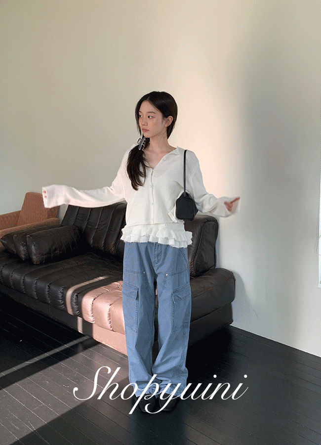 유이니 [오늘출발/가디건+슬리브리스] Flow knit set (3color)