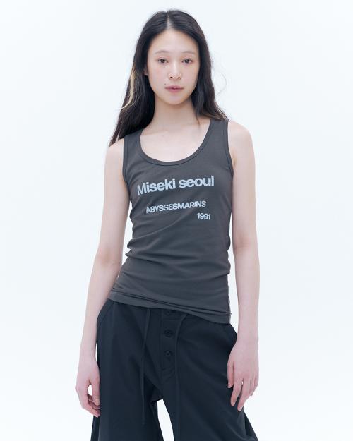 Abyssesmarins relax sleeveless CHARCOAL