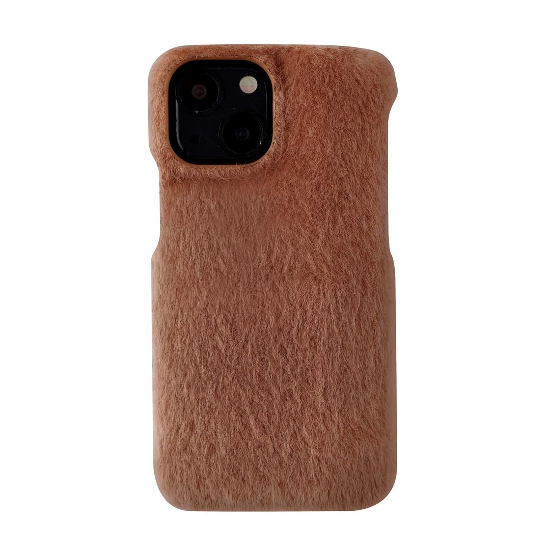 Fur cushion case (brown)