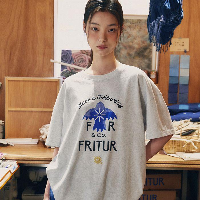 [2차:6/20순차발송] Blue Bird T-shirt Light Gray_F252TS02