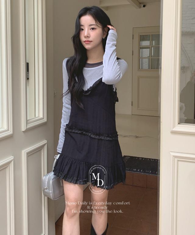 best 로에 뷔스티에 원피스 (원피스, 레이어드용으로 매치하기 좋아요!)