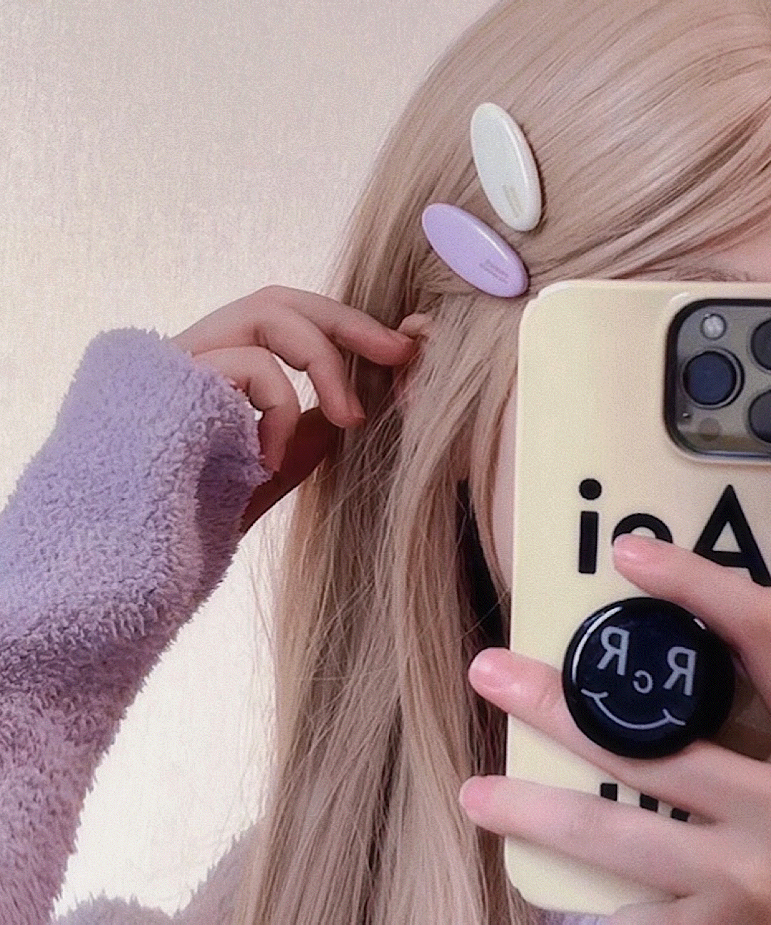 [당일출고/무배/2개(한쌍)]미니 집게핀 세트 컬러가 예쁜 옆머리 앞머리 포인트 헤어핀 머리핀 캔디팝