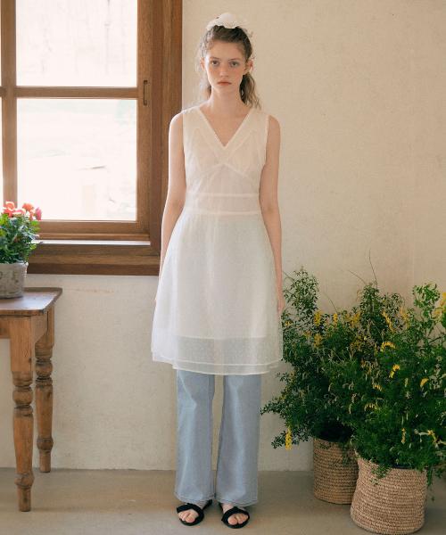 LACE LAYERED ONEPIECE IVORY
