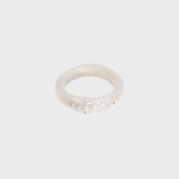 holy dots ring-white