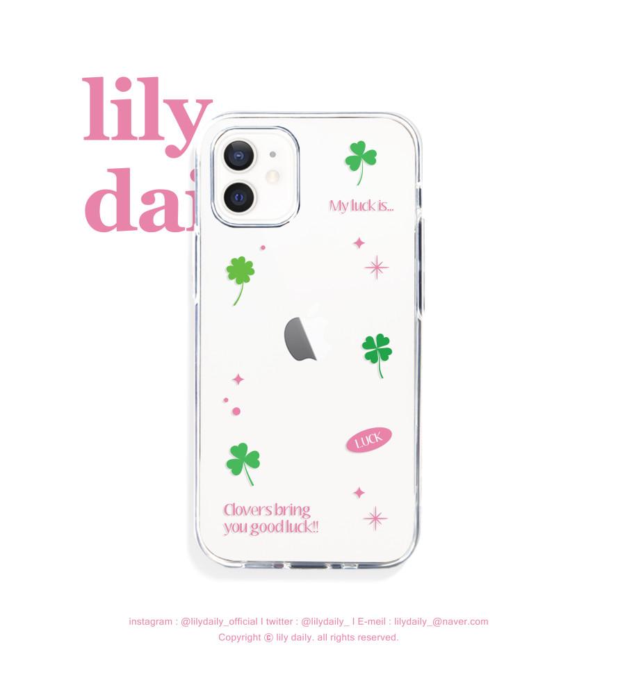 Clover frame Jelly case (Pink ver.)