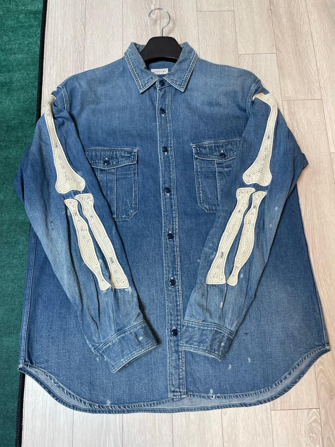 [L][3] 캐피탈 본 데님 셔츠 | 후루츠패밀리