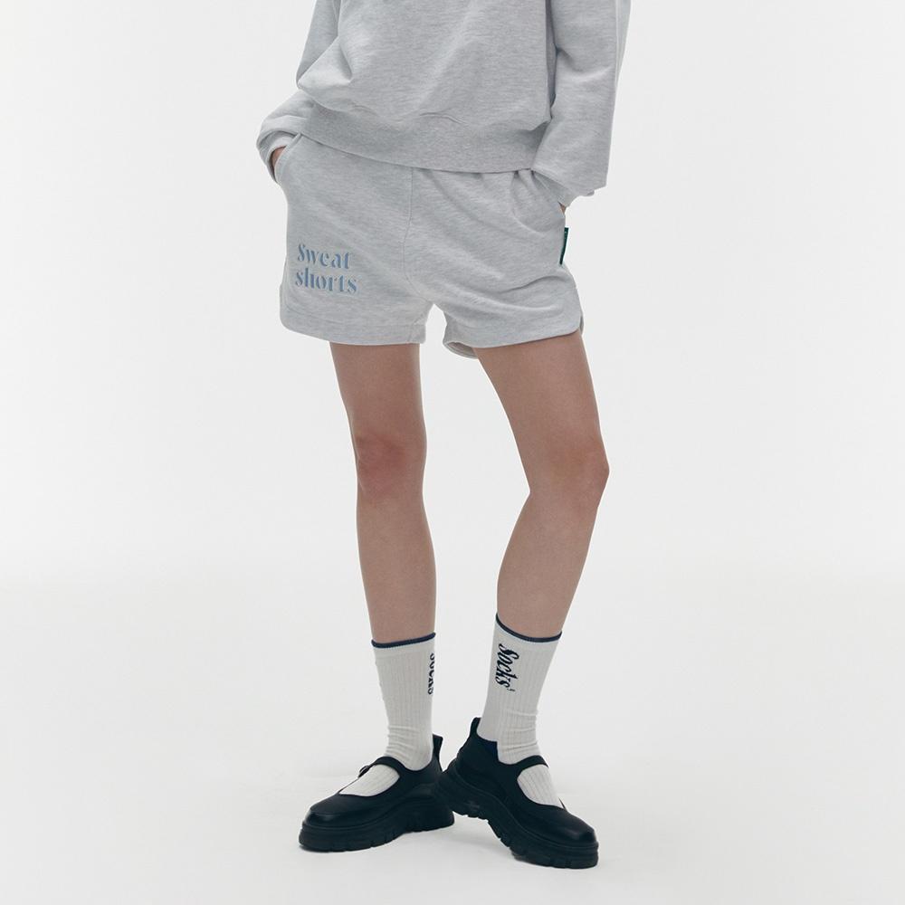 SWEAT SHORTS_COOKIE&CREAM GREY