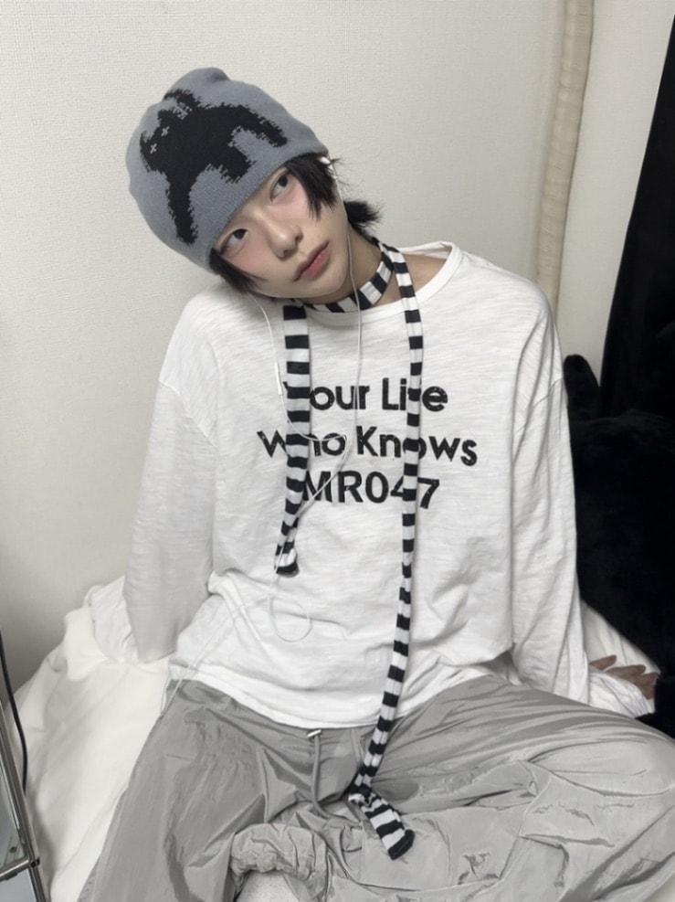 受注制【LUV CODE】logo long sleeve tee (3color)