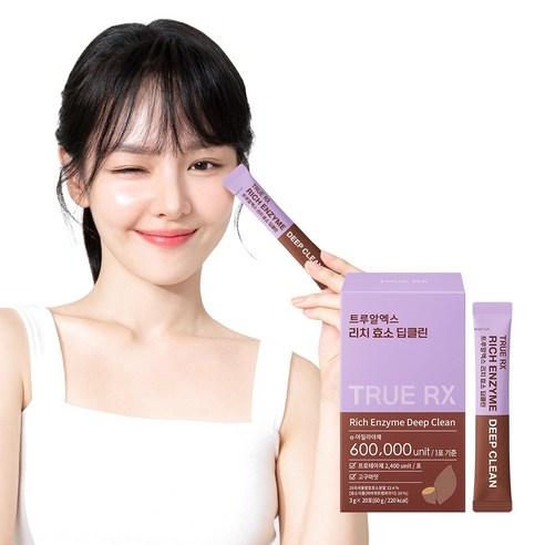 트루알엑스 리치 효소 딥클린 군고구마맛 곡물 발효 저분자 효소, 20회분, 1박스 - 효소 | 쿠팡