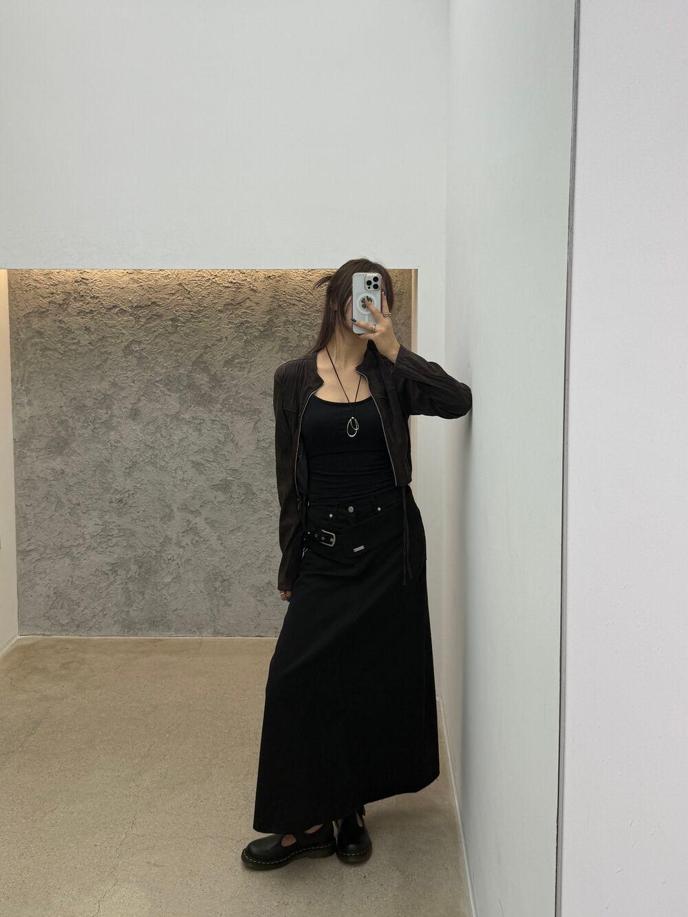 [ 맥시 기장 ] cotton maxi SK