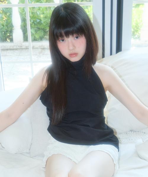 디어 백 홀터넥 (BLACK) F25QB132