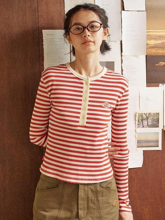 W HENRRY SLIM T-SHIRT [DARK ORANGE]