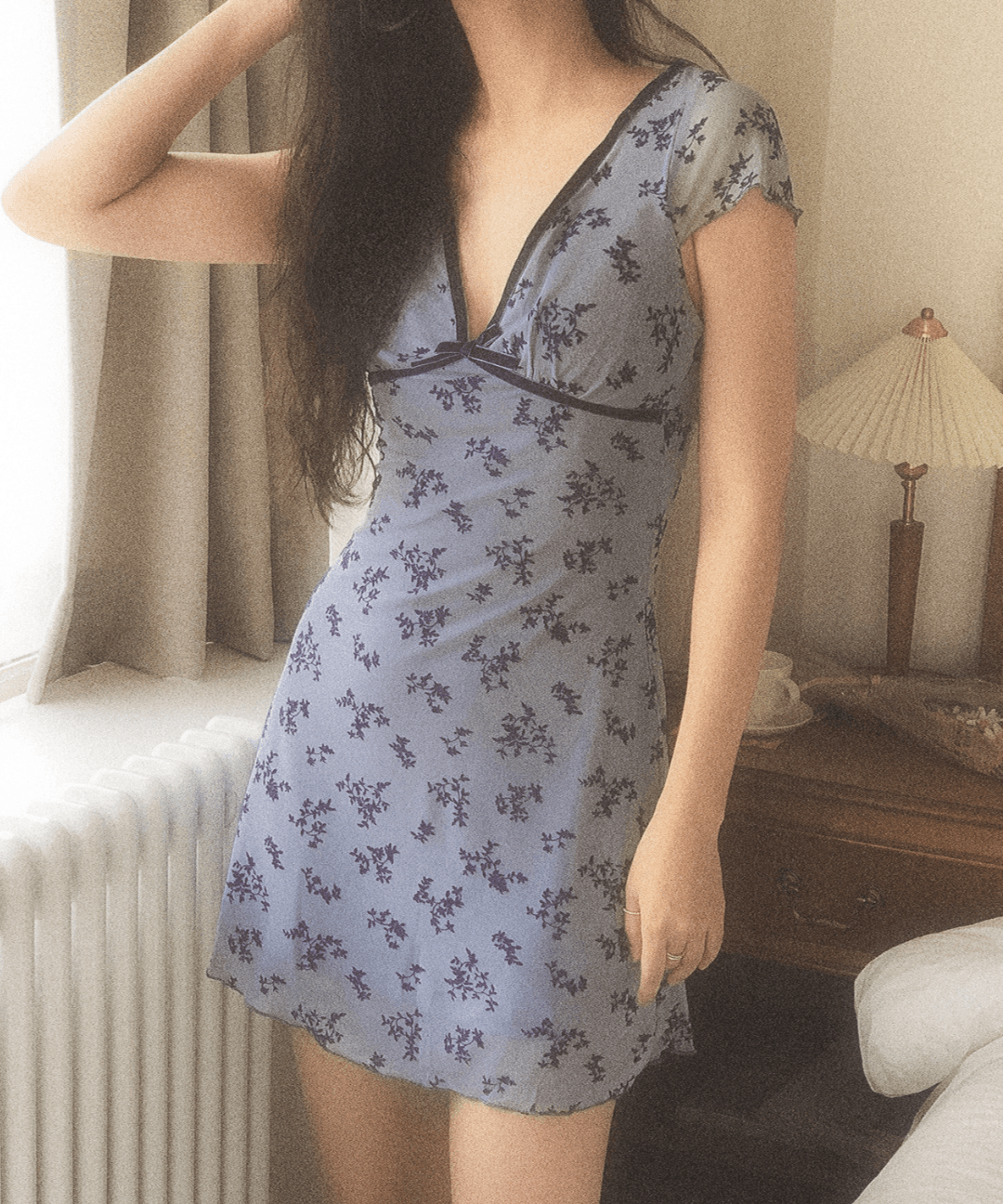 뮤즈모브 🤍Floral short-sleeved dress [휴양지원피스]