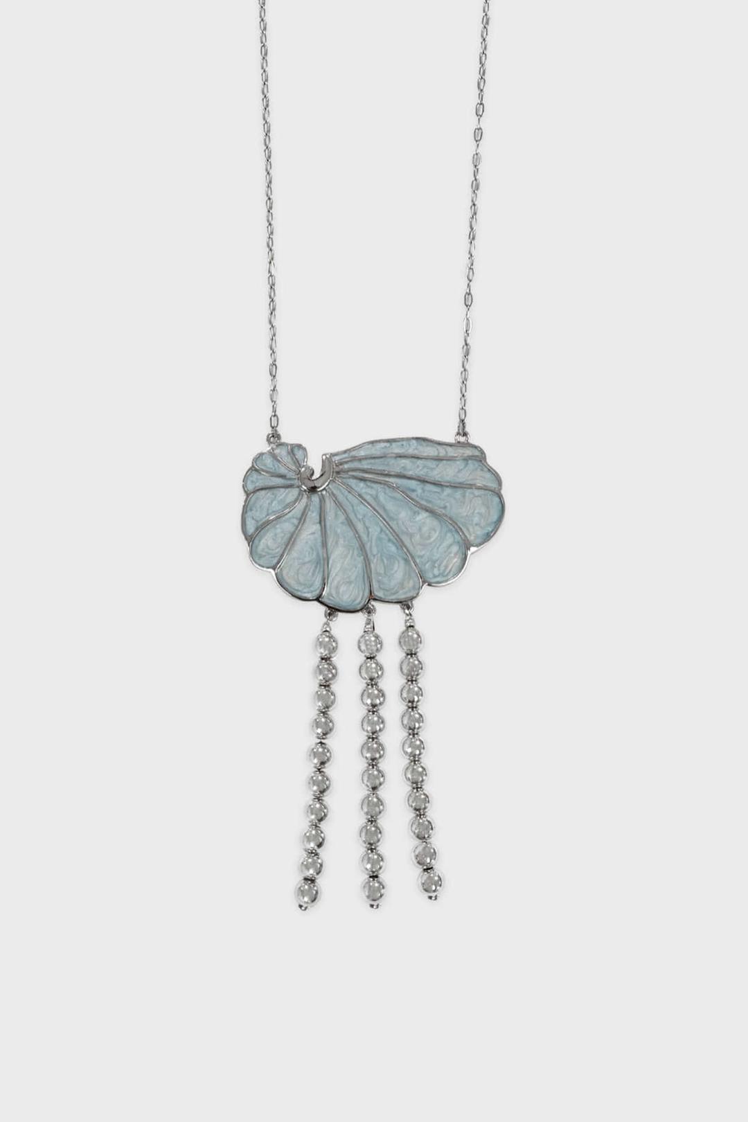 Seashell Mirror Bag (Blue)