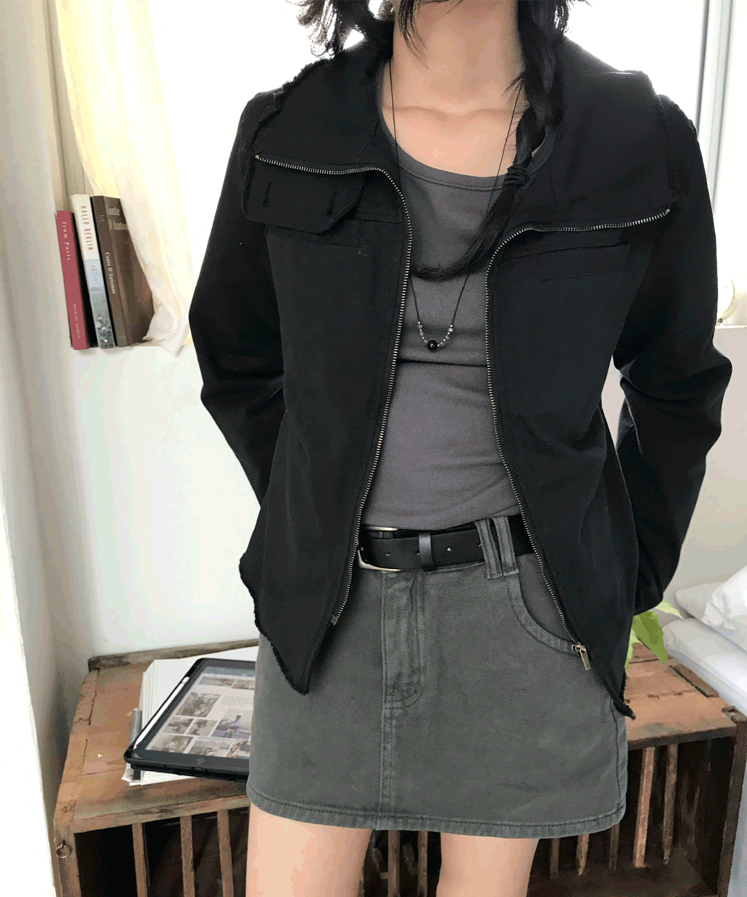 워싱 빈티지 자켓 (3color)