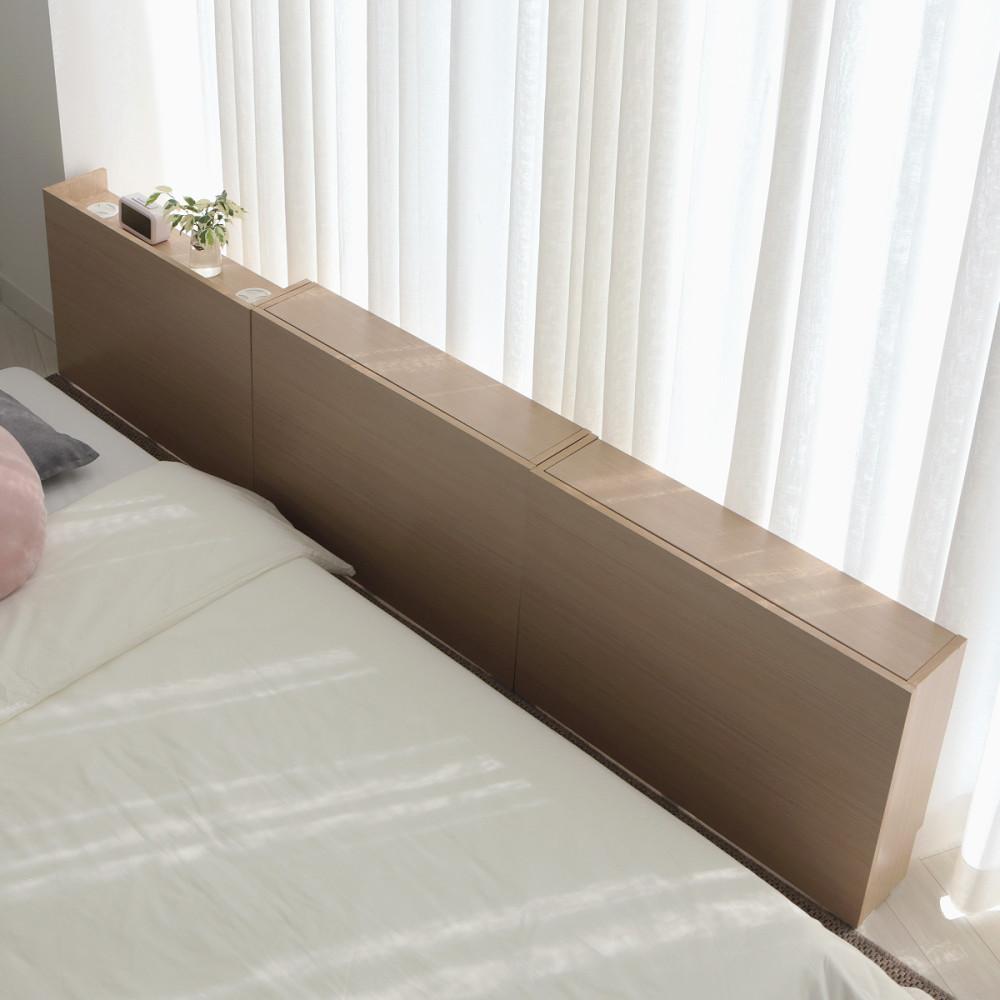 비트윈 3P세트 (일반1+도어2) 저상형 헤드겸 침대 틈새선반 수납장  IH2151