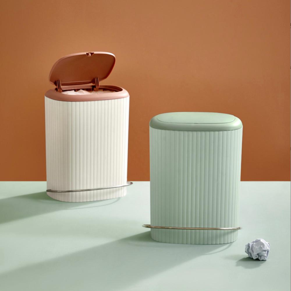 원터치휴지통 10리터 인테리어 사무실 화장실 패달 휴지통