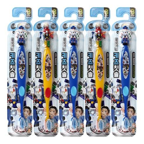 아텍스 헬로카봇 피규어 칫솔 3단계 어린이용, 1개입, 5개 - 칫솔 | 쿠팡