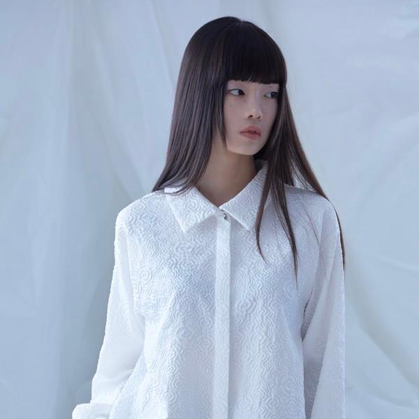 Bubble rose Shirt(white)