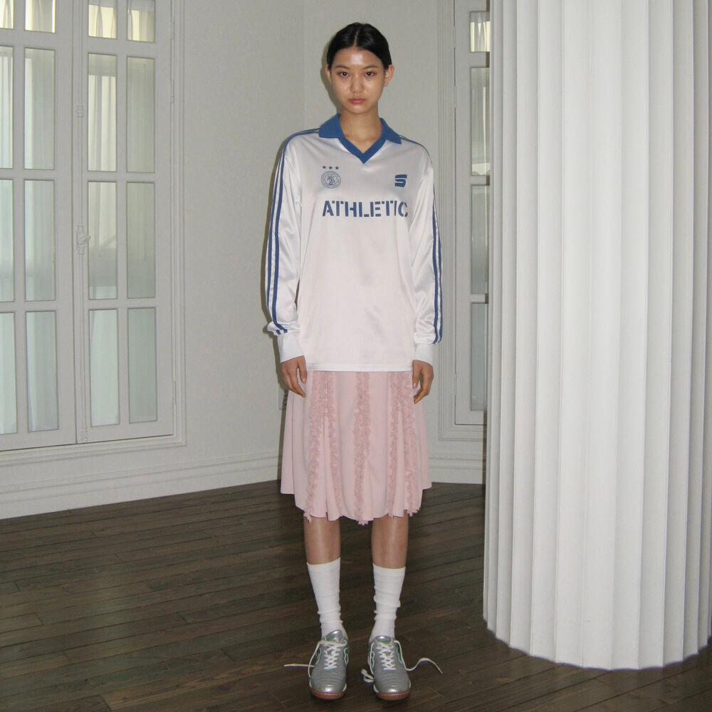 FRILL MIDI SKIRT (BABY PINK)