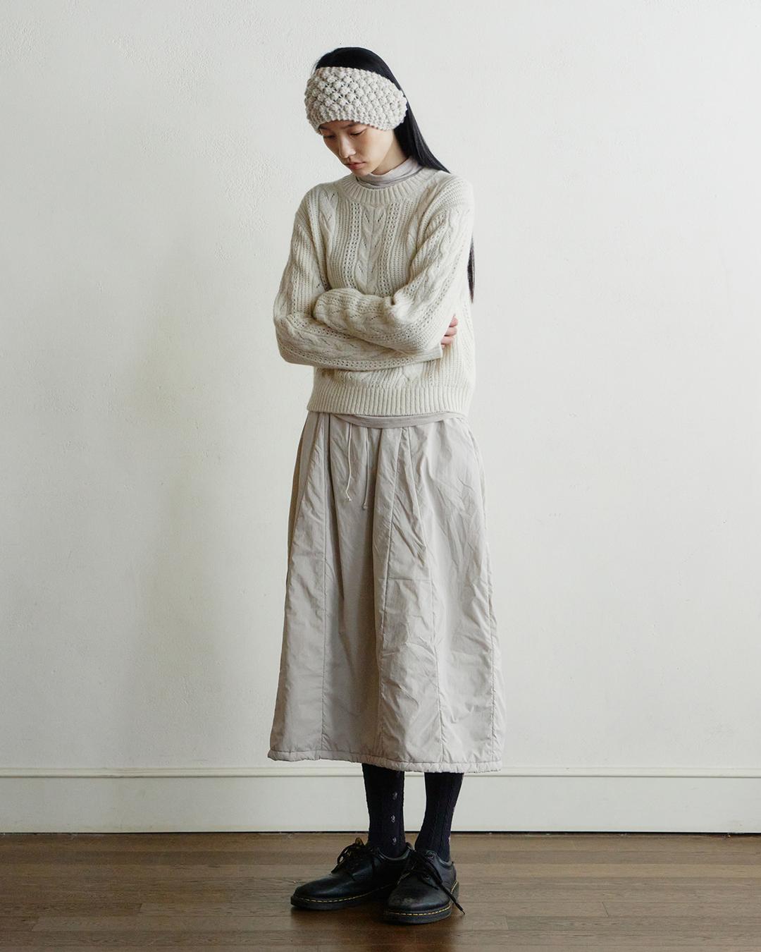 perto padded skirt (light gray)