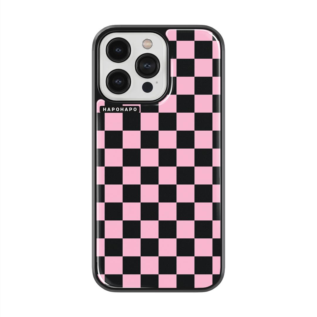 PINK CHECK BLACK