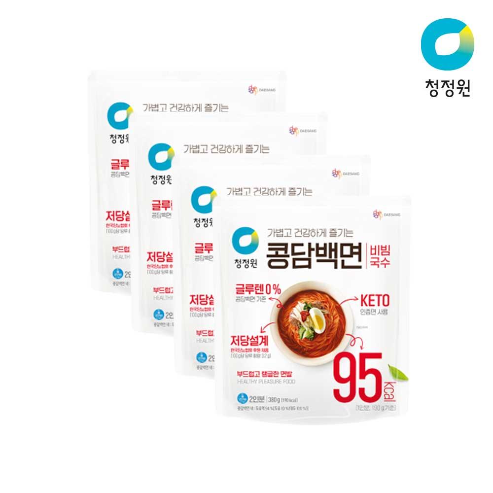 [청정원] 두부로만든 콩담백면 비빔 380g (2인) x 4개 중 택1