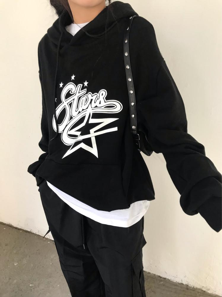 [히피디피] stars 💫 후드 tee (3color)