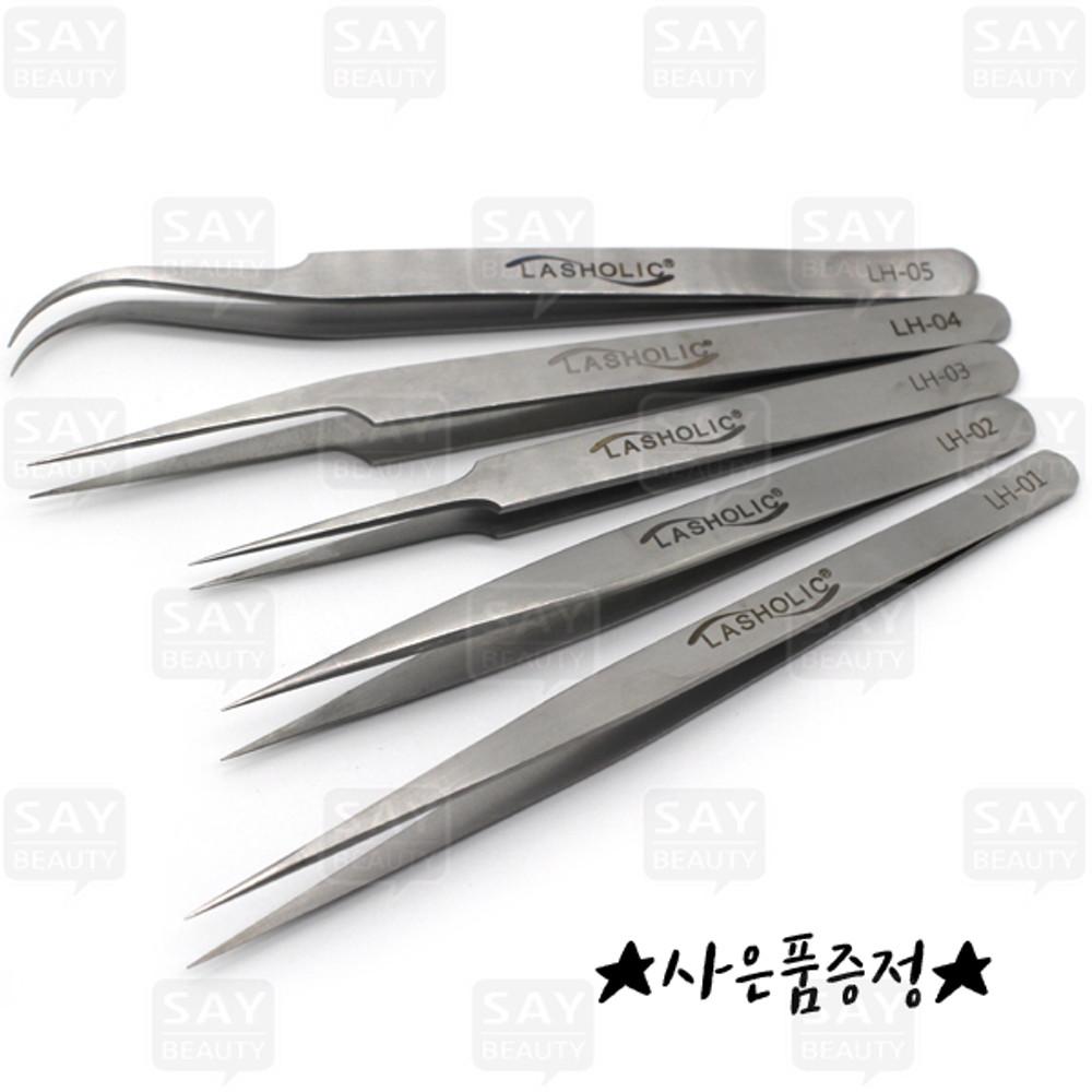 래쉬홀릭 프로 핀셋 속눈썹연장 펌 재료 LH-1