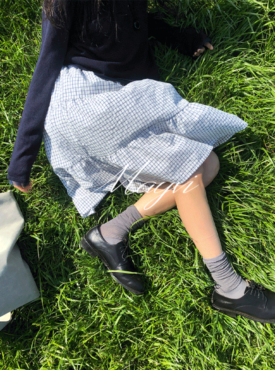 언더비 [스프링🌸/Mayvi/2천장돌파!] Chetty 체크 빈티지 스커트 (2 length)