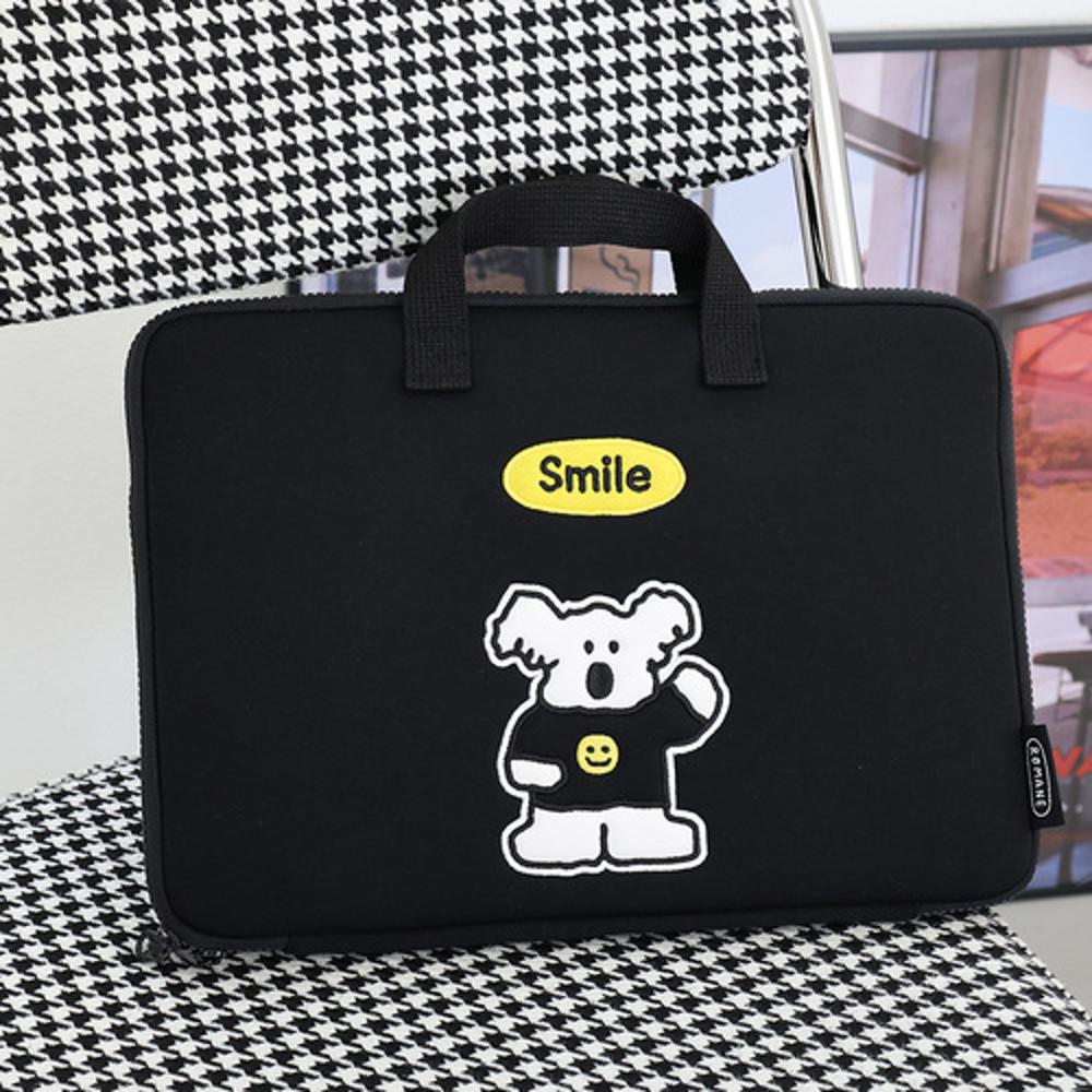 로마네 아이패드 파우치 손잡이 가방 갤럭시탭 S7 S8 아이패드프로 12.9인치 스마일코코