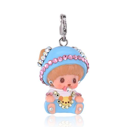 寶寶BCC吊墜(粉藍) | Monchhichi Jewelry