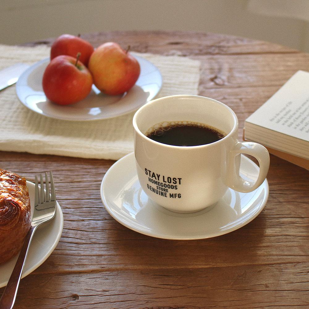 [스테이로스트] TAKE A PAUSE CUP AND SAUCER 커피잔 세트