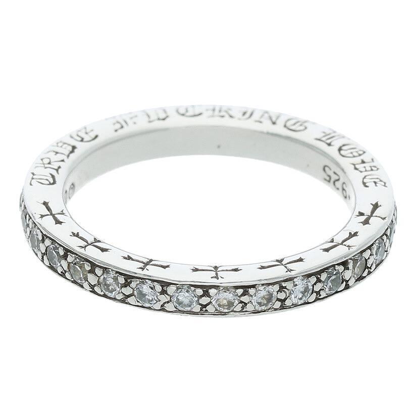 Chrome Hearts Size: 16 TFL Genuine PAVE Diamond/Silver Ring