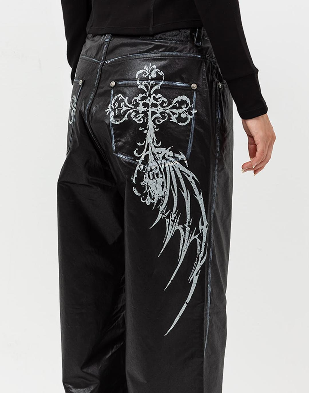 Graphic pants (Black)
