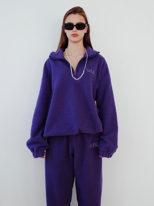 CCC Teddy Half Zipup Pullover Violet