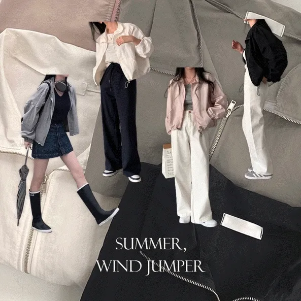 [대박가격!] 썸머 볼륨 크롭 윈드 점퍼,자켓 바람막이 - jk
