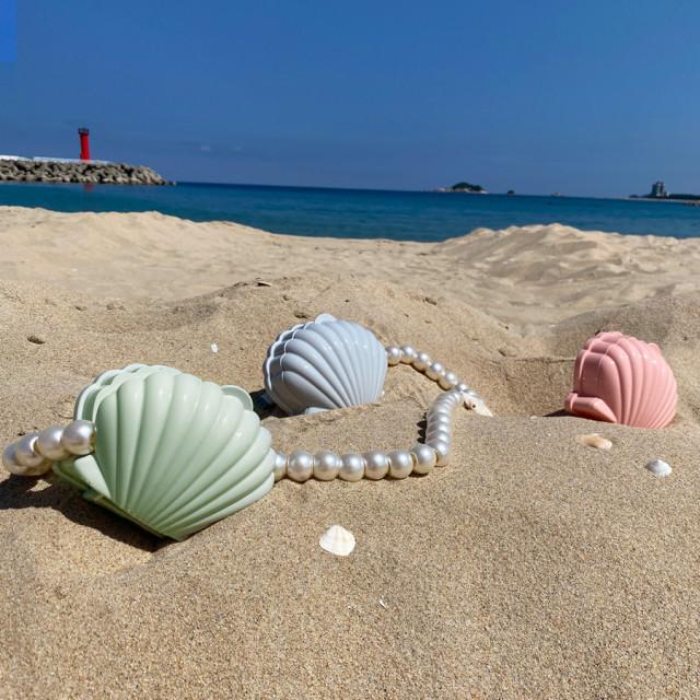 여행용 휴대용 조개 비누케이스 비누각 물빠짐 덮개형 욕실 인테리어 소품 목욕탕 받침대